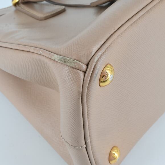 Prada Galleria Double Zip Nude Leather Logo Satchel Bag - Picture 6 of 16
